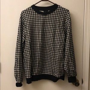 Houndstooth who what wear sweater